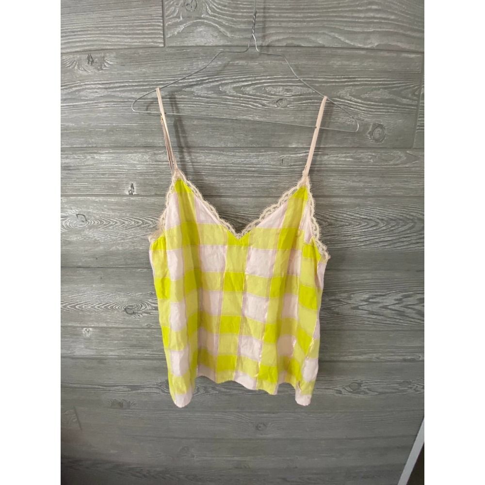 Victoria’s Secret nighty tank, medium, pink, and yellow lace detailing‎ on top